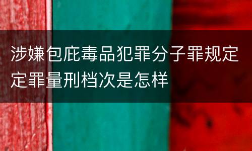 涉嫌包庇毒品犯罪分子罪规定定罪量刑档次是怎样
