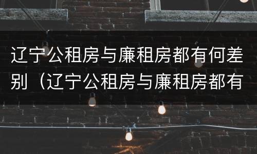 辽宁公租房与廉租房都有何差别（辽宁公租房与廉租房都有何差别和联系）