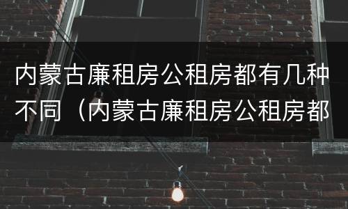 内蒙古廉租房公租房都有几种不同（内蒙古廉租房公租房都有几种不同的）