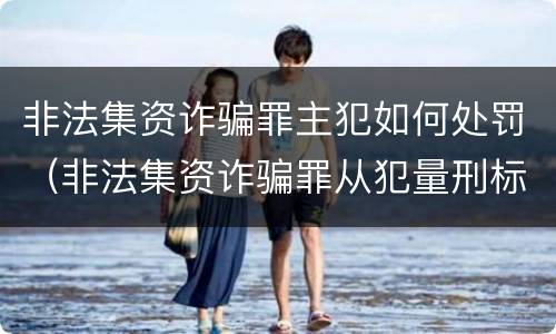 非法集资诈骗罪主犯如何处罚（非法集资诈骗罪从犯量刑标准）
