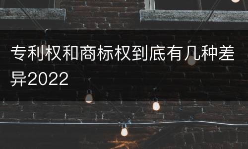 专利权和商标权到底有几种差异2022