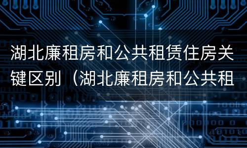 湖北廉租房和公共租赁住房关键区别（湖北廉租房和公共租赁住房关键区别是什么）