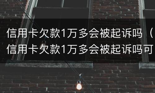 信用卡欠款1万多会被起诉吗（信用卡欠款1万多会被起诉吗可以分期吗）