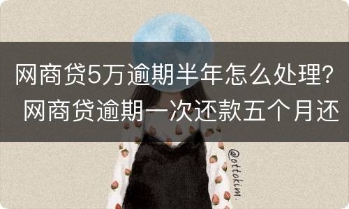 网商贷5万逾期半年怎么处理？ 网商贷逾期一次还款五个月还是用不了