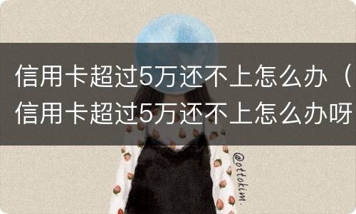 信用卡超过5万还不上怎么办（信用卡超过5万还不上怎么办呀）