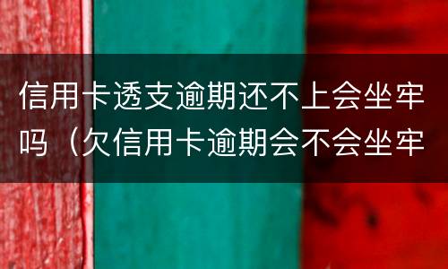 信用卡透支逾期还不上会坐牢吗（欠信用卡逾期会不会坐牢）