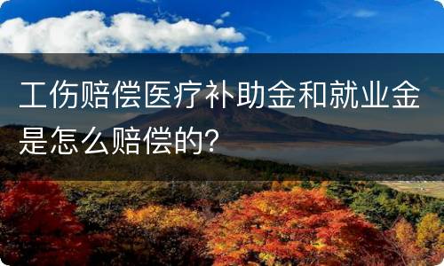 工伤赔偿医疗补助金和就业金是怎么赔偿的？