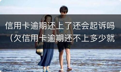 信用卡逾期还上了还会起诉吗（欠信用卡逾期还不上多少就可以起诉了）