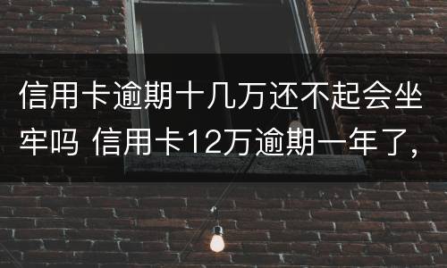 信用卡逾期十几万还不起会坐牢吗 信用卡12万逾期一年了,会不会坐牢