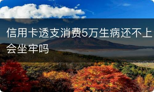 信用卡透支消费5万生病还不上会坐牢吗