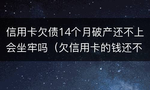信用卡欠债14个月破产还不上会坐牢吗（欠信用卡的钱还不上能申请破产吗）