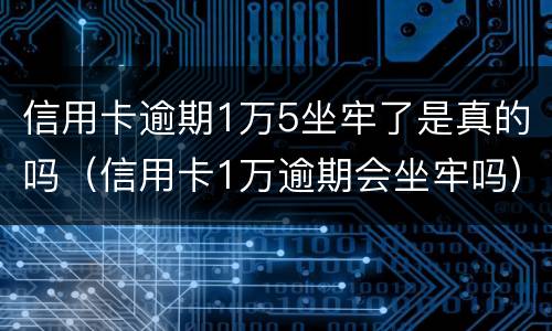 信用卡逾期1万5坐牢了是真的吗（信用卡1万逾期会坐牢吗）