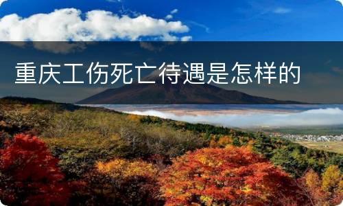 重庆工伤死亡待遇是怎样的