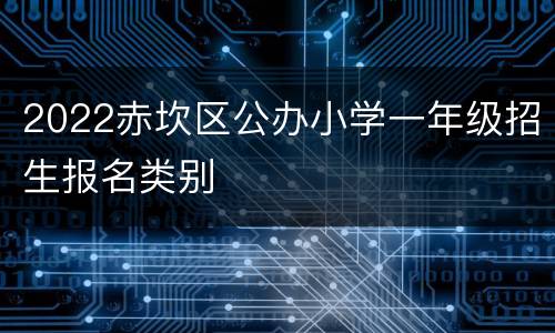 2022赤坎区公办小学一年级招生报名类别