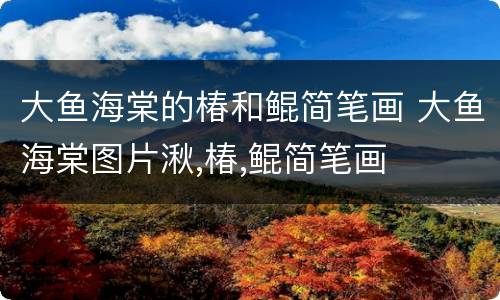 大鱼海棠的椿和鲲简笔画 大鱼海棠图片湫,椿,鲲简笔画