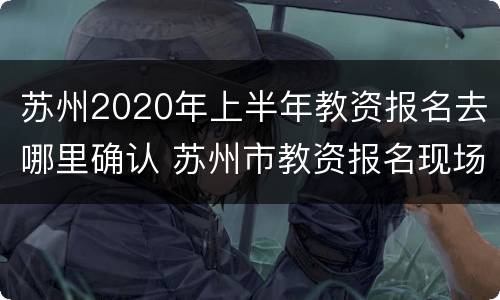 苏州2020年上半年教资报名去哪里确认 苏州市教资报名现场审核地点