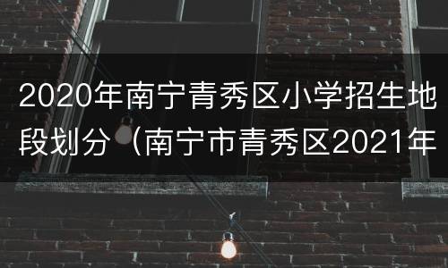 2020年南宁青秀区小学招生地段划分（南宁市青秀区2021年小学招生简章）