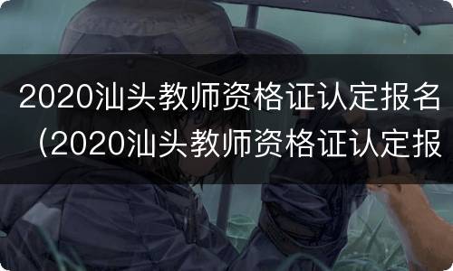 2020汕头教师资格证认定报名（2020汕头教师资格证认定报名表）