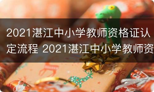 2021湛江中小学教师资格证认定流程 2021湛江中小学教师资格证认定流程图