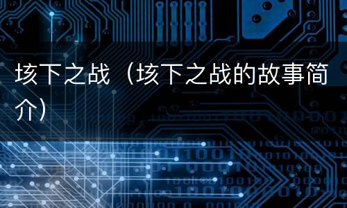 垓下之战（垓下之战的故事简介）