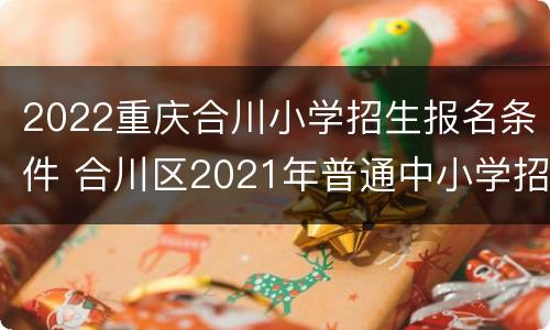 2022重庆合川小学招生报名条件 合川区2021年普通中小学招生相关政策