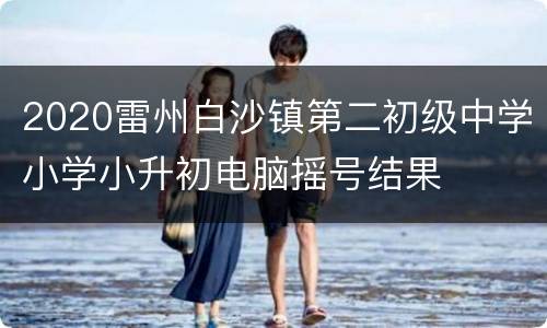 2020雷州白沙镇第二初级中学小学小升初电脑摇号结果