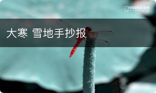 大寒 雪地手抄报
