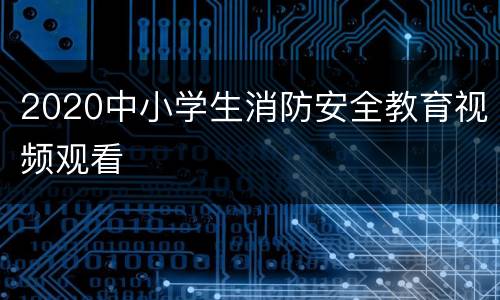 2020中小学生消防安全教育视频观看