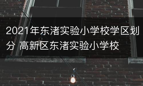 2021年东渚实验小学校学区划分 高新区东渚实验小学校