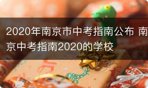 2020年南京市中考指南公布 南京中考指南2020的学校